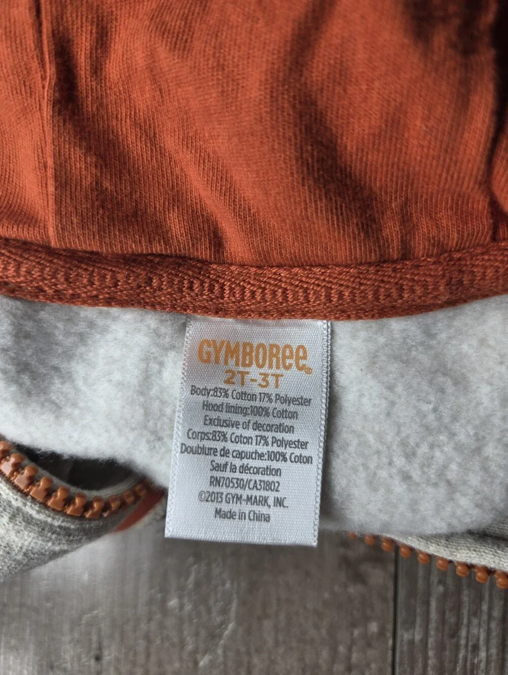 Gymboree Cream Fox Hooded Sweater Toddler Boys 2T–3T